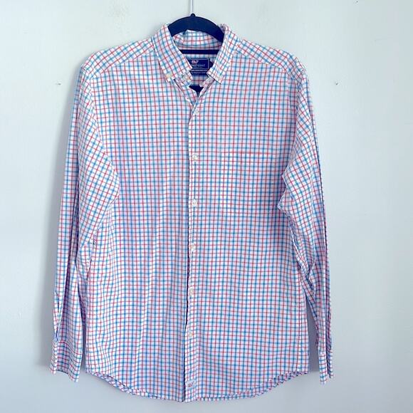 Vineyard Vines Classic Fit Murray 100% cotton plaid button down shirt sz S - Picture 1 of 6
